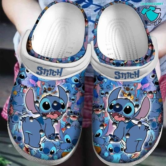 Stitch And Lilo Funny Gift For Fan Classic Water Rubber Clogs Shoes