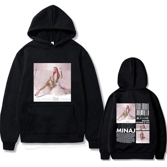 Rapper Nicki Minaj Pink Friday Album Cover Print Hoodie