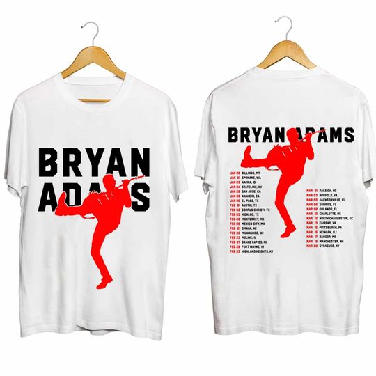 Bryan Adams Tour 2024 Shirt, 1985 Bryan Adams Shirt, Vintage Pop Rock Music