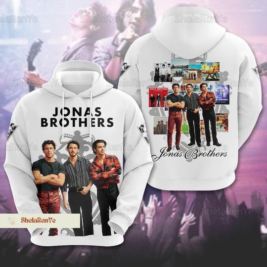 Jonas Brothers 3D Hoodie, Five Album One Night Tour , Jonas Brothers Concert