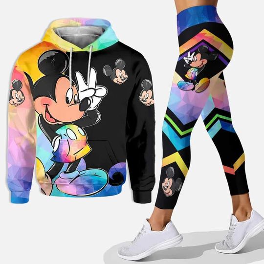 Customizename Mickey Hoodie Legging Set, Disney Hoodie Leggings