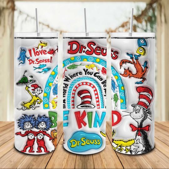 Seuss Geisel In A World Where You Can Be Anything Be Kind 20oz Tumbler