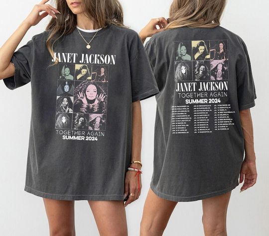 Janet Jackson Together Again Music Tour 2024 Shirt, Janet Jackson 90s Vintage