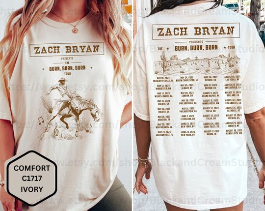 Burn Burn Burn Shirt, Zach Bryan  Shirt, Zach Western Shirt, Zach Shirt