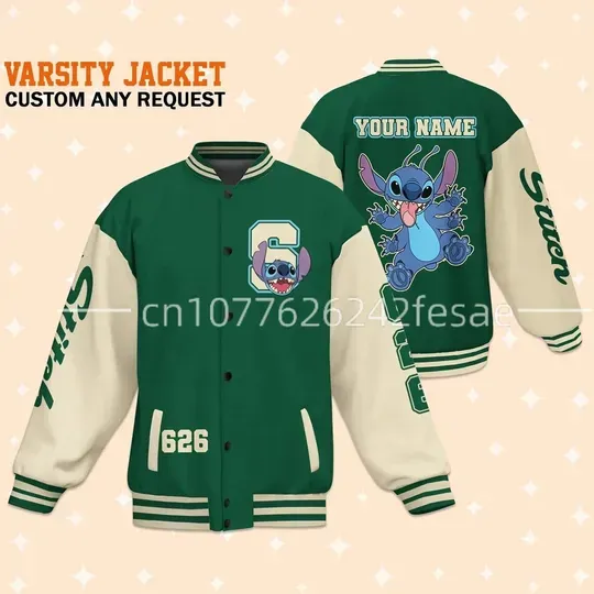 Disney Stitch Baseball Jacket Disney