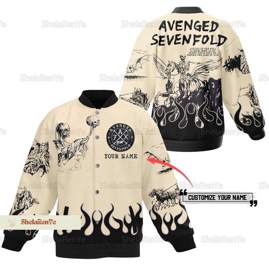 Personalized Avenged Sevenfold Baseball Jacket