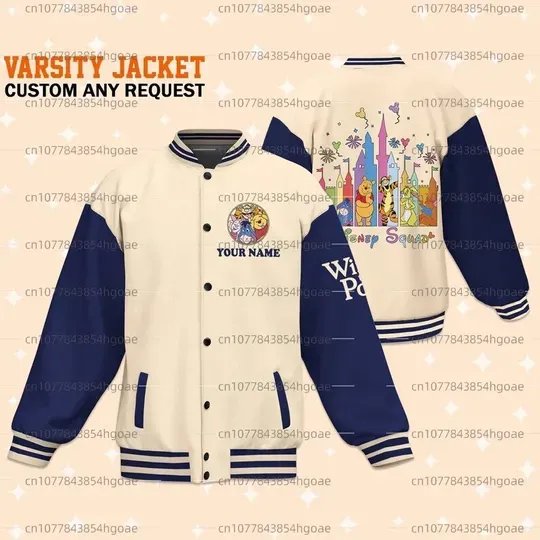 2024 Customized Name Disney Minnie Baseball Jacket