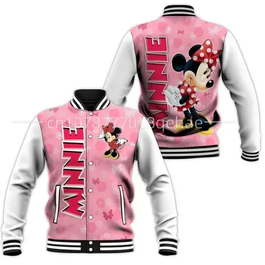 New Disney Minnie Baseball Jacket