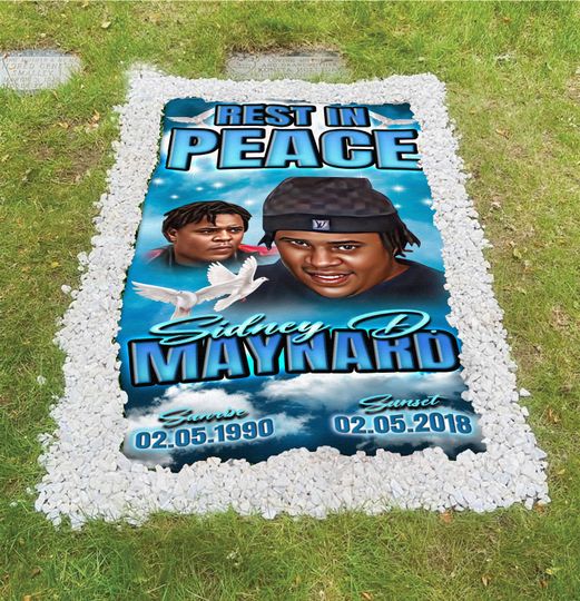 Custom Personalized Grave Blankets and Covers for Infinite Love