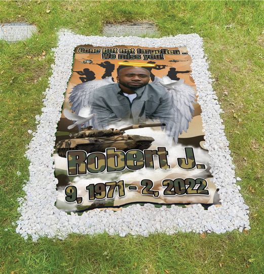 Tender Tributes Personalized Military Grave Blankets Designed with Love