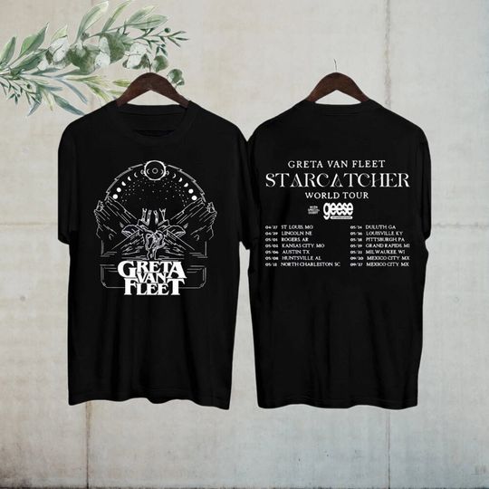 Greta Van Fleet Starcatcher World Tour 2024 Shirt Band Fan Sweatshirt Hoodie