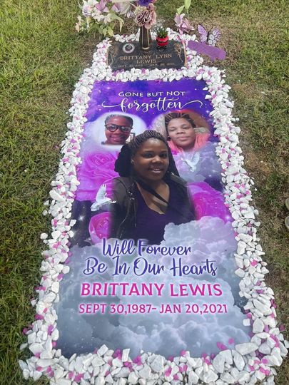 Customized & Personalized   Weatherproof Graveyard Cemetery Blanket
