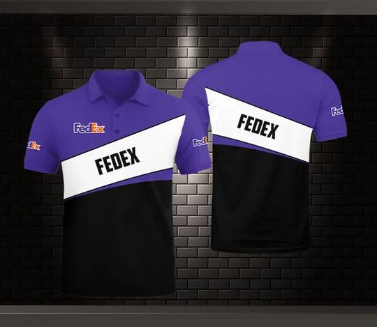 FedEx Polo Shirt, FedEx Ground 3D Printed Polo Shirt