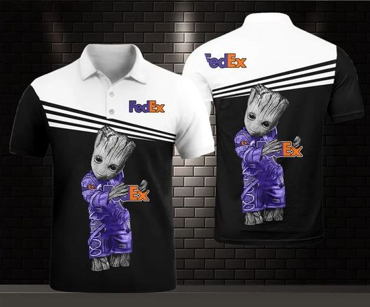 Disney Groot FedEx Polo Shirt, FedEx Ground 3D Printed Polo Shirt
