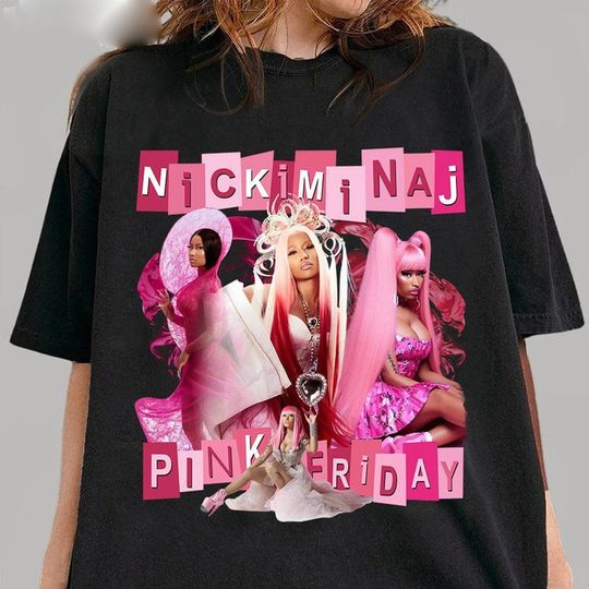 Nicki Minaj Shirt, Nicki Minaj Tour Shirt, Pink Friday 2 Airbrush Nicki Minaj Shirt