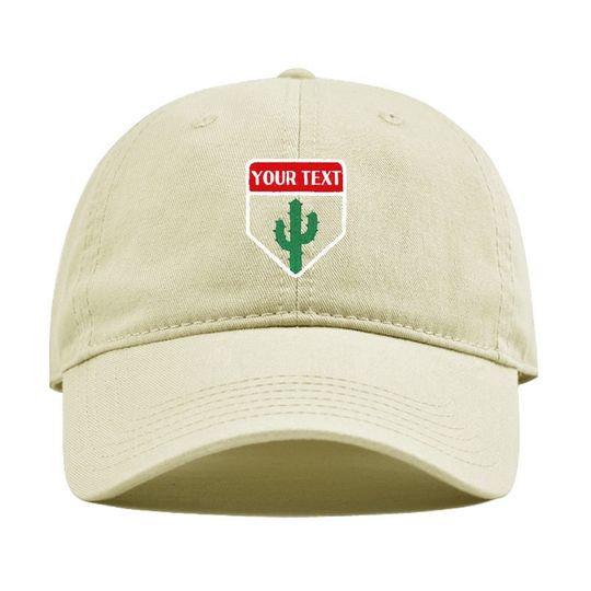 Custom Text Embroidered Unisex Baseball Cap Adjustable Hat