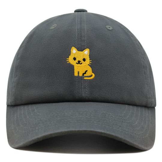 Cat Premium Dad Hat Embroidered Baseball Cap Cute