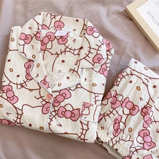 Sanrio Hello Kitty Women's Spring Autumn Pajama Sets