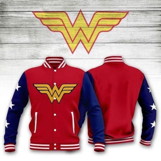 Wonder Woman Baseball Jacket, Superhero Jacket