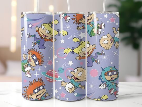 Rugrat tumbler 20oz Tumbler with Lid and Straw