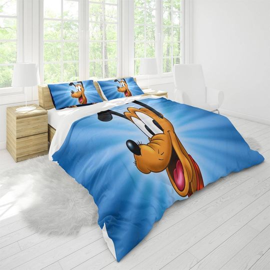 Pluto Dog Disney Bedding Set, Cartoon Bedding