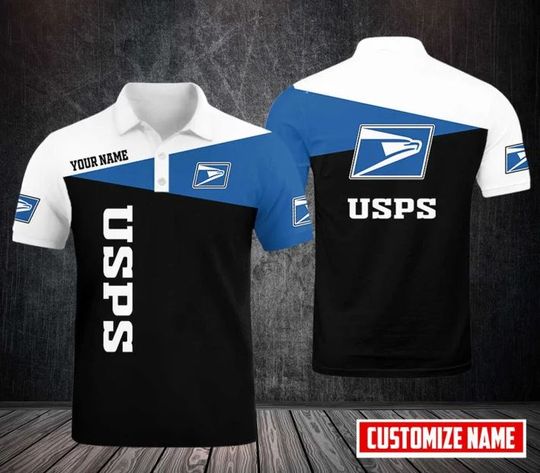 Personalized Postal Service Polo Shirt, United SPS 3D Printed Polo Shirt