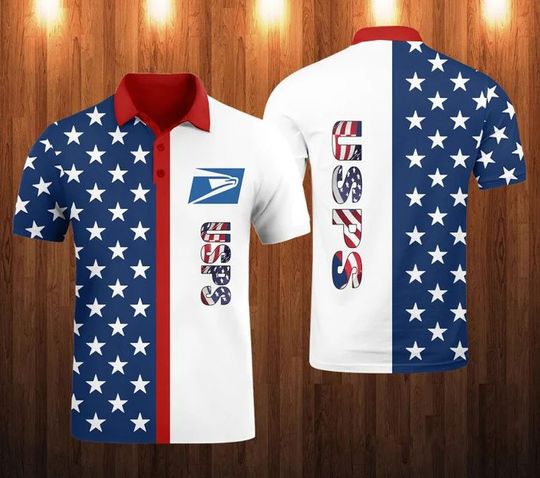 Postal Service Polo Shirt, United SPS 3D Printed Polo Shirt