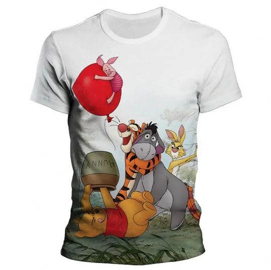 Winnie The Pooh Disney Shirt, Disney 3D Printed Shirt