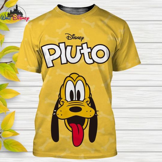 Pluto Dog Disney Shirt, Disney 3D Printed Shirt