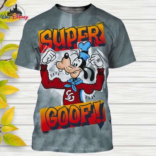 Goofy Disney Shirt, Disney 3D Printed Shirt