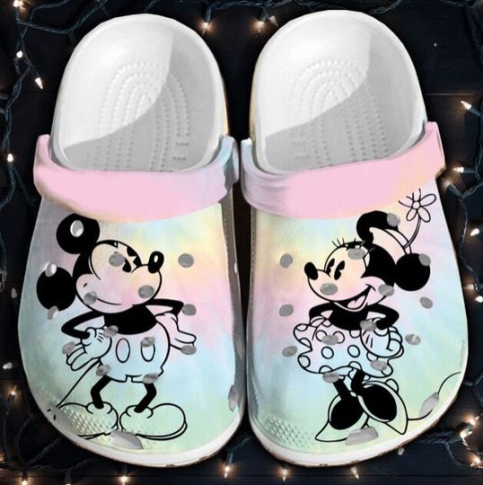 Mickey Minnie Clogs, Mickey Shoes, Minnie Shoes, Mickey Mouse Shoes