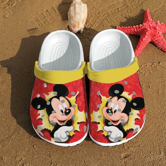 Mickey Summer Clogs, Disney Summer Shoes, Mickey Shoes, Mickey Mouse Shoes