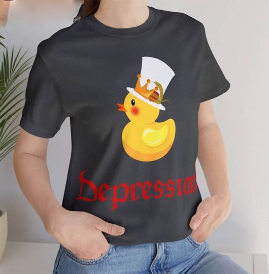 Take That Depression Duck Shirt, Hazbin Hotel, Lucifer, Hazbin Hotel Fan Art