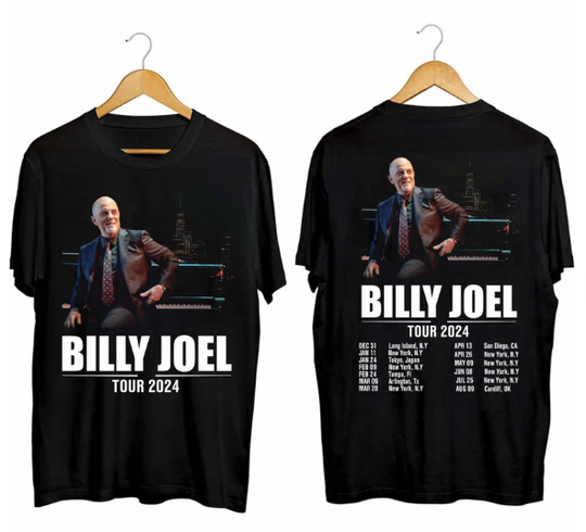 Billy Joel World Tour 2024 Shirt, Billy Joel Fan Shirt, Billy Joel 2024 Concert