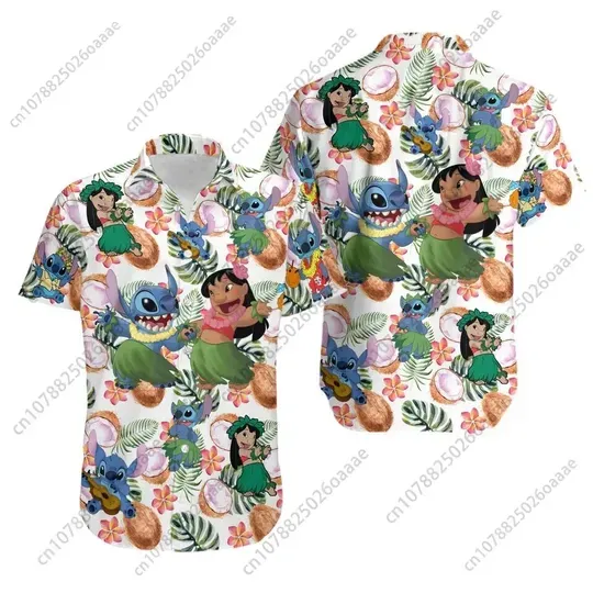 Disney Stitch and Lilo Summer Hawaiian Shirt