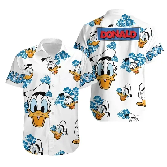 Donald duck Hawaiian Shirts Disney Beach Short Shirt
