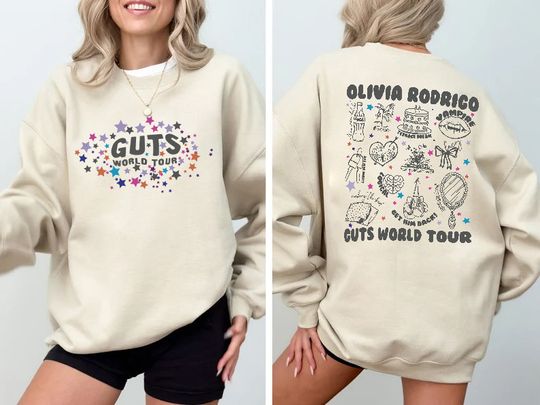 Guts Olivia Worlds Tour Shirt, Vintage Olivia Rodrigo Album 2024