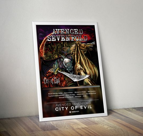 Avenged Sevenfold Poster, City of Evil Poster