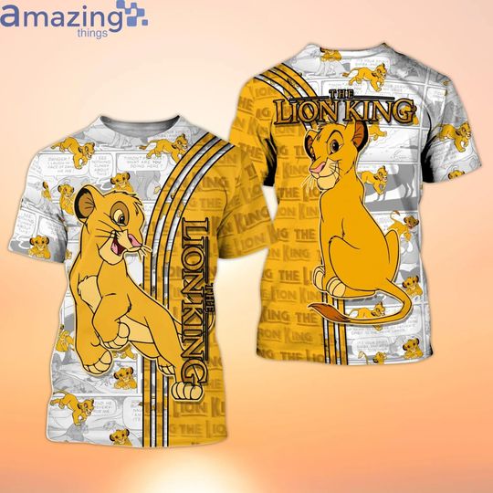 Simba The Lion King Disney Shirt, Disney 3D Printed Shirt