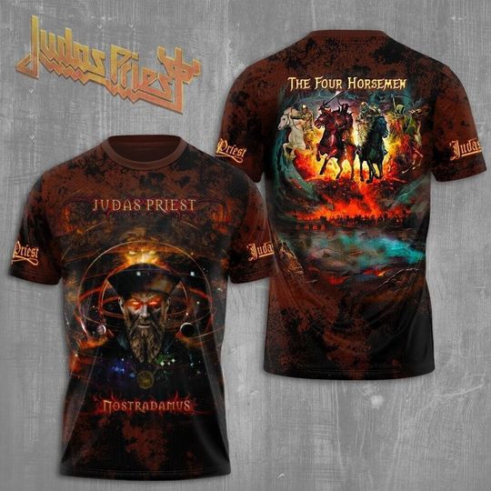 Judas Priest Rock Band Shirt, Judas Priest 3D Shirt