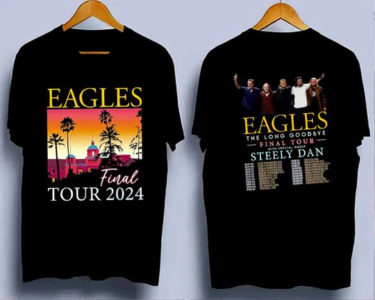 The Eagles 2024 Tour Shirt, Eagles Long Goodbye Tour 2024 Unisex Shirt