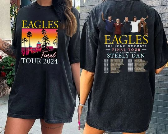 The Eagles 2024 Tour Shirt, Eagles Long Goodbye Tour 2024  Shirt