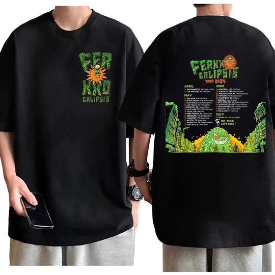 Rapper Feid Ferxxocalipsis Tour 2024 Graphic T Shirts