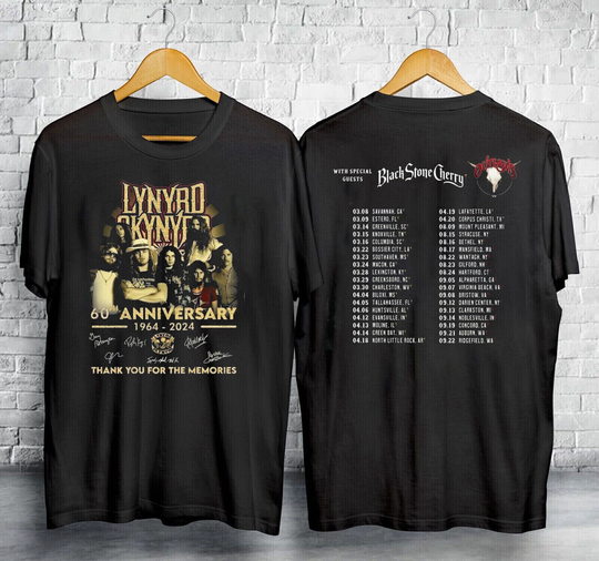 Lynyrd Skynyrd ZZ Top Tour 2024 T-Shirt