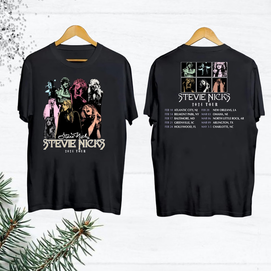 Stevie Nicks 2024 Tour Merch, 2024 Stevie Nicks Live In Concert T-Shirt