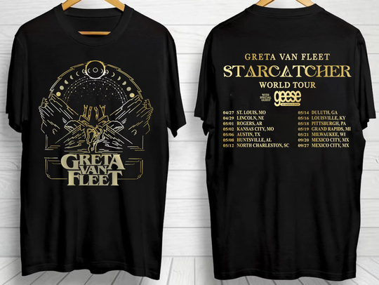 2024 Greta Van Fleet Starcatcher World Tour Unisex T Shirt
