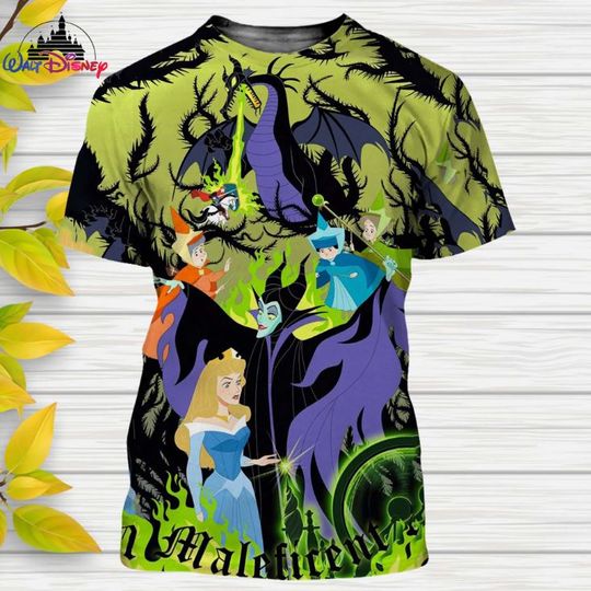 Maleficent Villains Disney Shirt, Disney 3D Printed Shirt