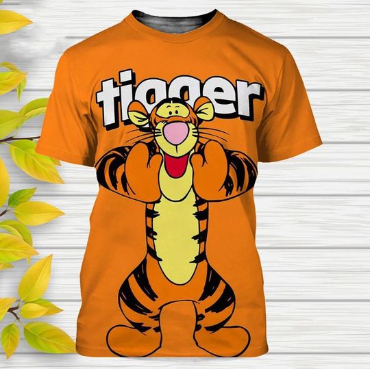 Winnie the Pooh Tigger Disney Shirt, Disney 3D Printed Shirt