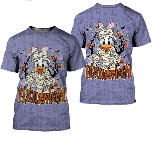 Daisy Duck Halloween Disney Shirt, Disney 3D Printed Shirt
