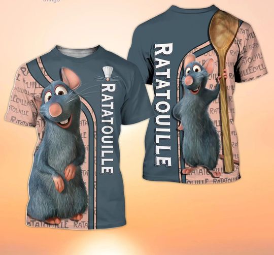 Ratatouille Disney Shirt, Disney 3D Printed Shirt